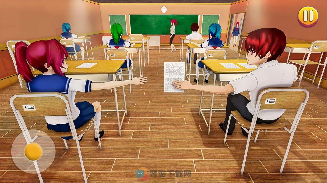漫画校园女生模拟器游戏免费版（Anime High School Life）图片1