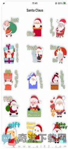 Santa Claus圣诞老人贴纸app图片2