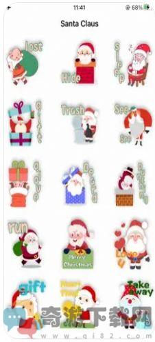 Santa Claus圣诞老人贴纸app图片1