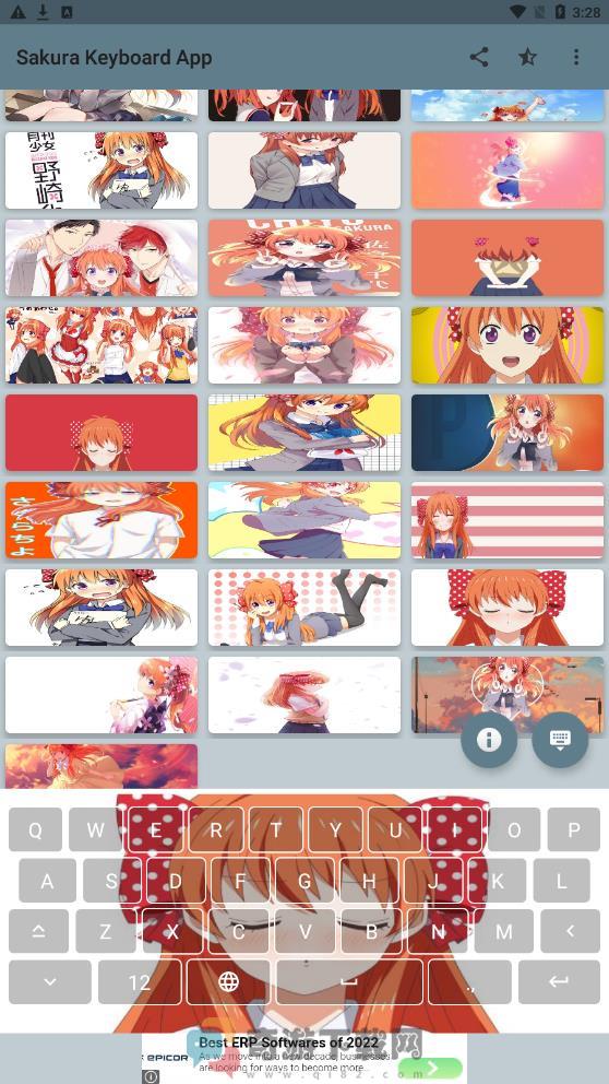 动漫樱花键盘主题app官方最新版下载（Sakura Keyboard App）图片1