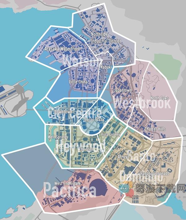 赛博朋克2077地图 赛博朋克2077中文互动地图资源查询工具「附任务地点坐标」