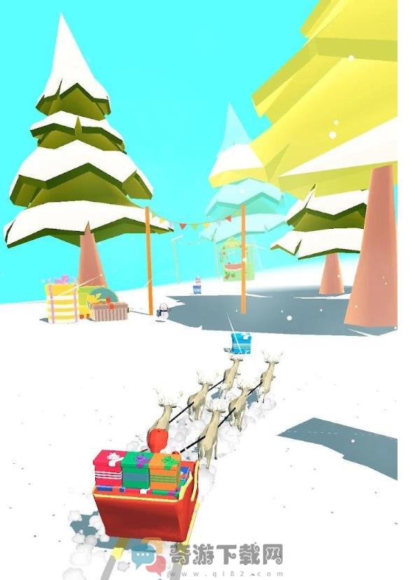 圣诞老人集礼跑游戏手机版（Santa Sled Runner）图片1
