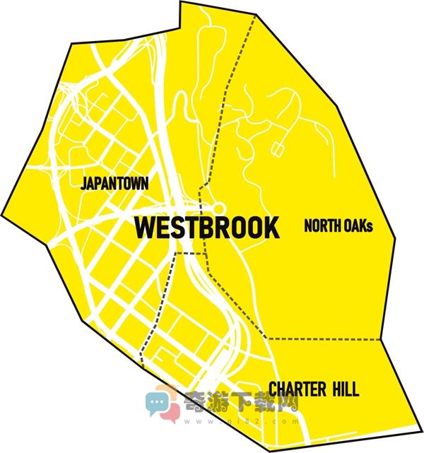 赛博朋克2077威斯布鲁克区域划分图